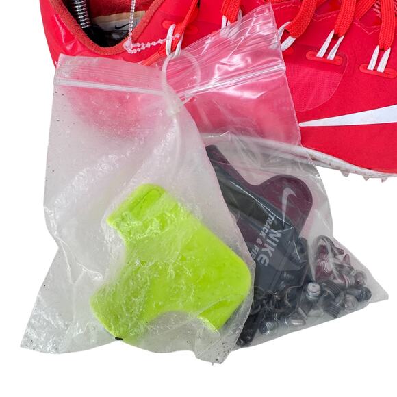 Nike Flywire Superfly R4 Track Racing Sprint Shoes Men's 10 White Red 526626-601 - Picture 9 of 14